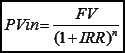 How to calculate IRR, (2)